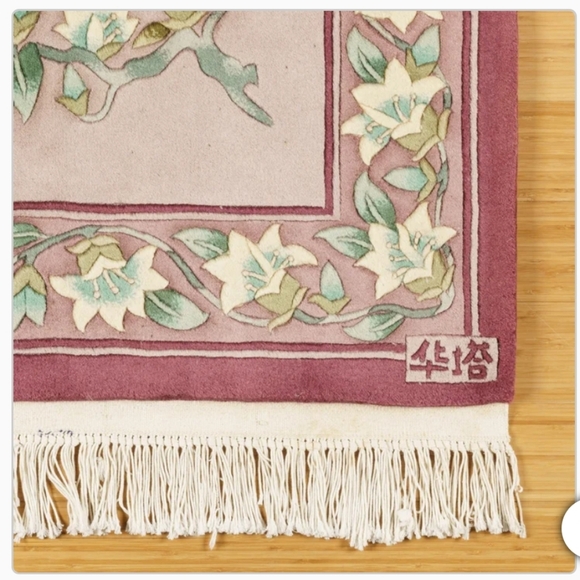 Pagoda Hand Knotted Rug Collection, Rouen Burgundy - Picture 4 of 4